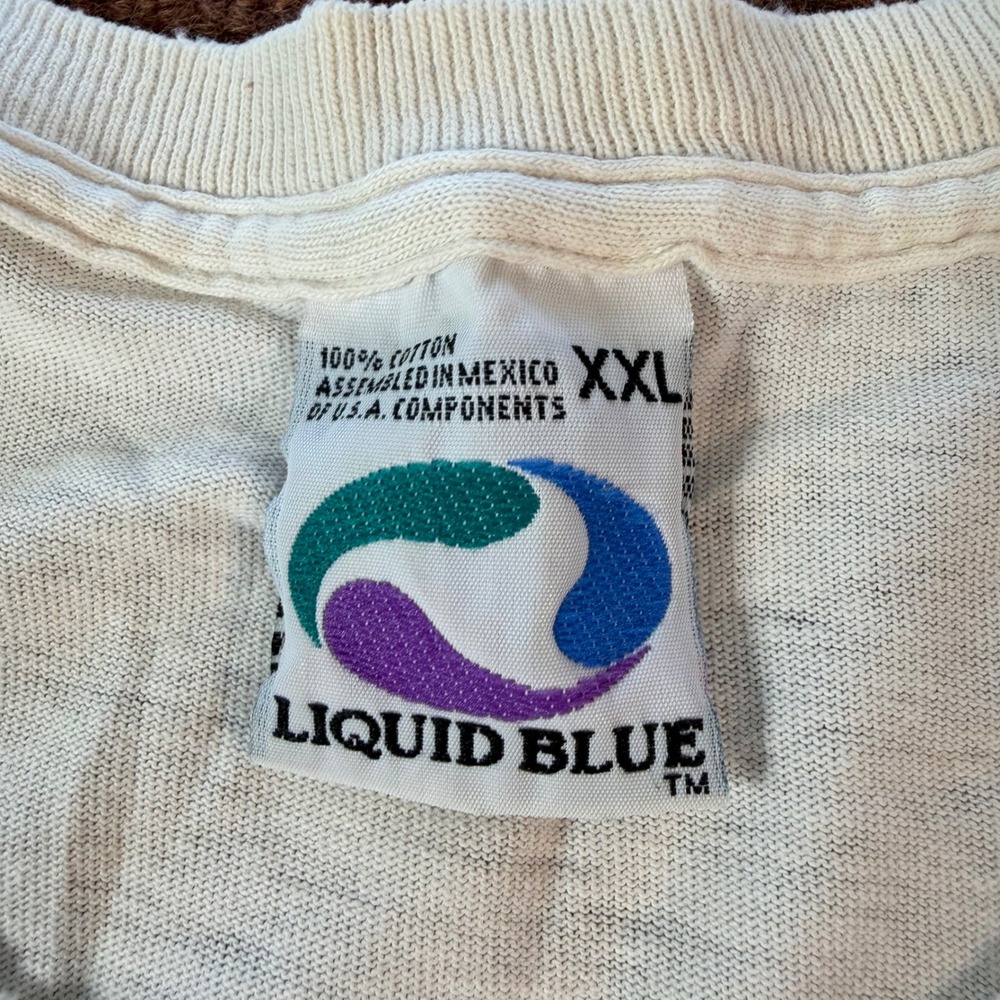 Vintage 1998 Allman Brothers Band Peakin at the Beacon Tie Dye Shirt Liquid Blue - Picture 10 of 11